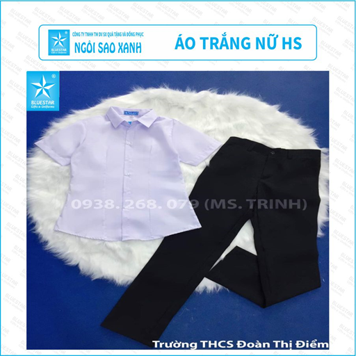 ÁO TRẮNG NỮ HS - THCS ĐOÀN THỊ ĐIỂM